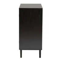 Tara Two-Tone Espresso Rattan Cabinet