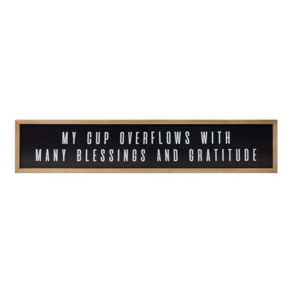 My Cup Overflows Wall Plaque