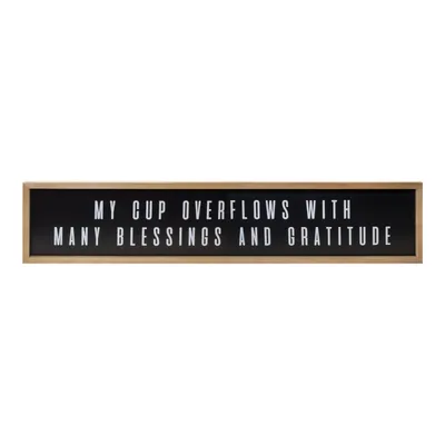 My Cup Overflows Wall Plaque