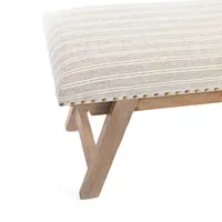 Remi Stripe Upholstered Bench