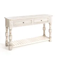 Savannah Cream Distressed Console Table