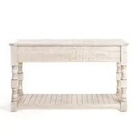 Savannah Cream Distressed Console Table