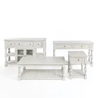 Savannah Cream Distressed Console Table