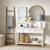 Savannah Cream Distressed Console Table