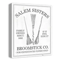 Salem Sisters Broomstick Co. Halloween Wall Art