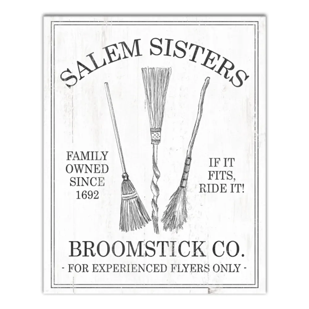 Salem Sisters Broomstick Co. Halloween Wall Art