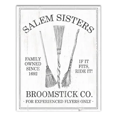 Salem Sisters Broomstick Co. Halloween Wall Art