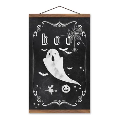 Boo Ghost Icons Halloween Wall Art