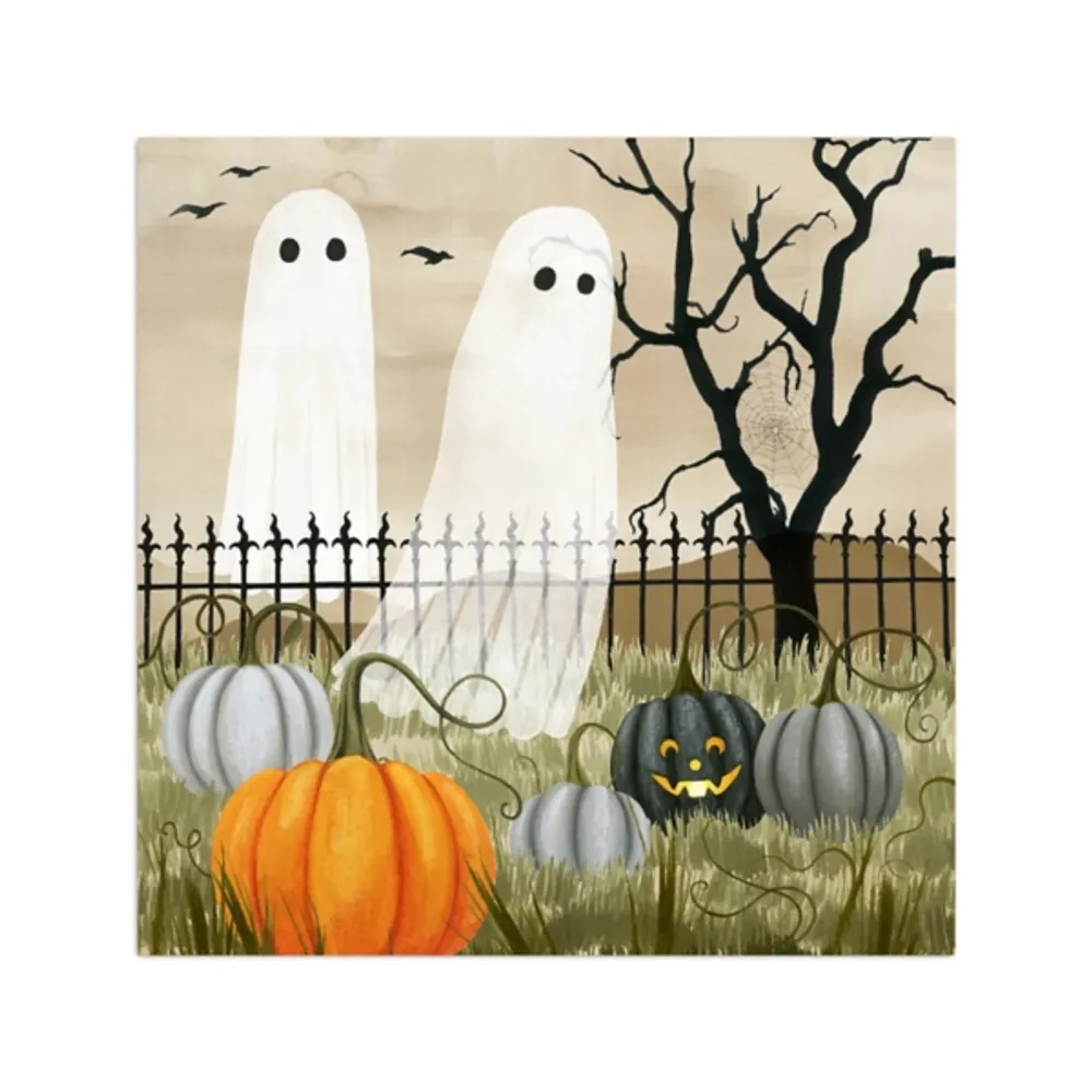 Haunting the Pumpkin Patch Canvas Art Print