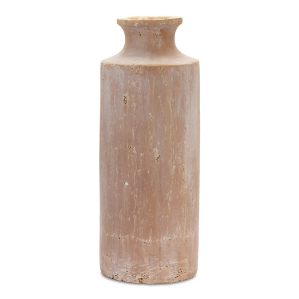 Warm Beige Terracotta Vase