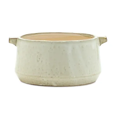 Cream Terracotta Decorative Planter, 9 in.