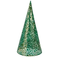 Green Cut-Out Cone Tabletop Trees, Set of 3