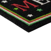 Pine Green Merry Christmas Doormat