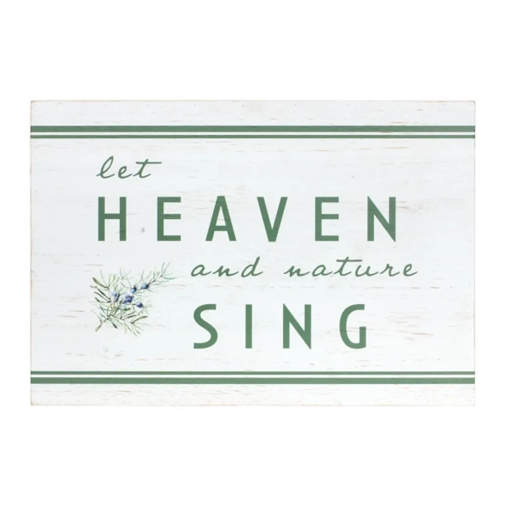 Heaven and Nature Sing Wall Plaque