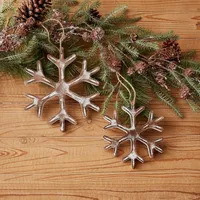 Wood Snowflake 12-pc. Christmas Ornament Set