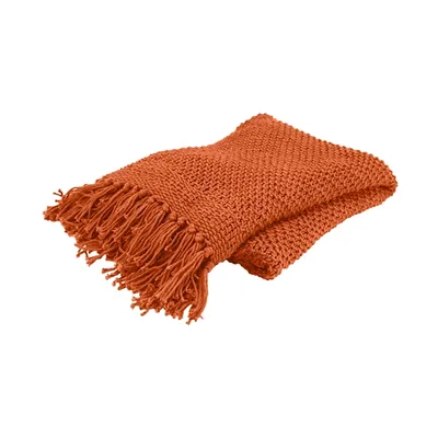 Cotton Tassel Throw