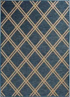 Navy Diamond Indoor/Outdoor Area Rug, 5x7