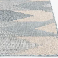 Blue Malibu Arrows Outdoor Area Rug, 7x9