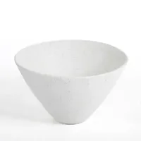 White Textured Decorative Cone Bowl