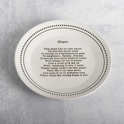White Ceramic Share Plate