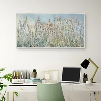 Flowering Fields Framed Canvas Art Print