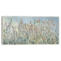 Flowering Fields Framed Canvas Art Print