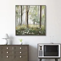 Calm Meadow Framed Canvas Art Print