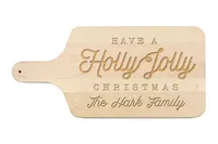 Personalized Maple Holly Jolly Cutting Board