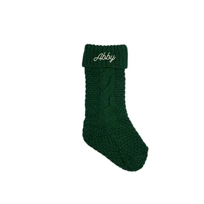 Personalized Cursive Embroidered Stocking