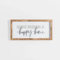 Love Builds a Happy Home Wall Plaque