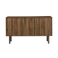 Wavy Wood 3-Door Sideboard Cabinet