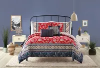 Red Navy Marbella Queen 5-pc. Comforter Set