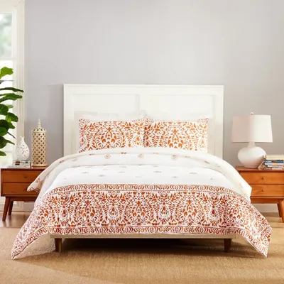 Orange Paloma King 3-pc. Comforter Set