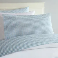 Blue Gingham King 3-pc. Sheet Set