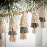 Silver and Ivory Tassel Garland