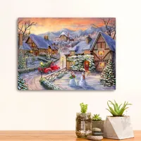 Bringing Home the Tree Canvas Art Print