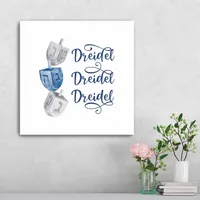 Dreidel Dreidel Dreidel Canvas Art Print