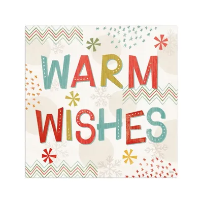 Warm Wishes Patterned Canvas Art Print