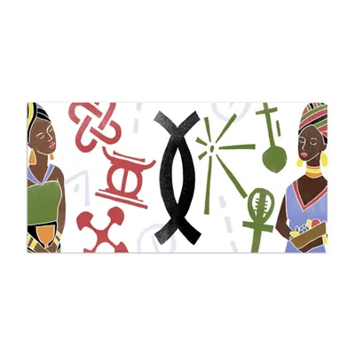 Symbols of Kwanzaa Canvas Art Print