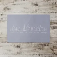 Home for the Holidays Village Kitchen Mat