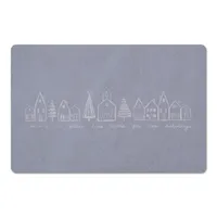 Home for the Holidays Village Kitchen Mat