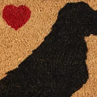 Not Home Without a Dog Coir Doormat