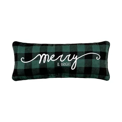 Merry and Bright Buffalo Check Lumbar Pillow