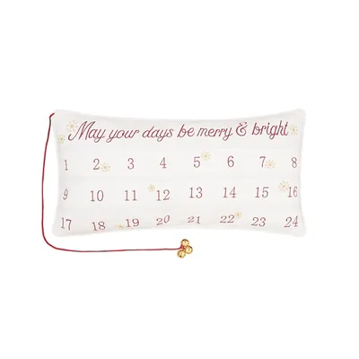 Merry & Bright Advent Calender Lumbar Pillow