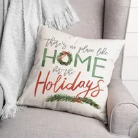 Home for the Holidays Christmas Pillow