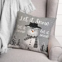 Let It Snow Christmas Pillow