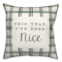 This Year I've Been Nice Christmas Pillow