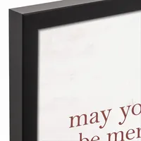 May Your Days be Merry & Bright Framed Wall Plaque