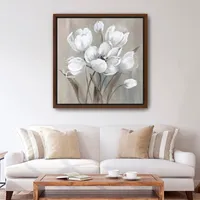 Wild Anemone Framed Canvas Art Print