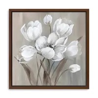 Wild Anemone Framed Canvas Art Print